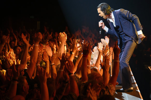 Nick Cave and The Bad Seeds perform during the 56th Montreux Jazz Festival in Switzerland earlier this year.