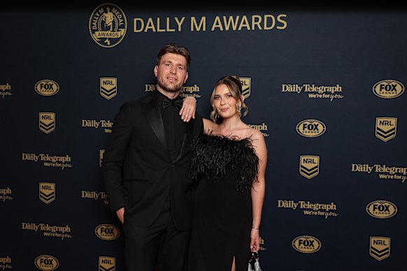 Jai Arrow and his wife Berina on the red carpet.