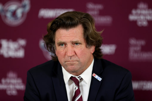 Sea Eagles coach Des Hasler.