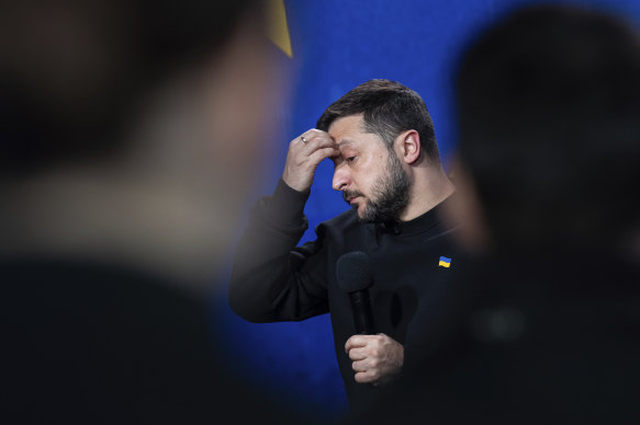 Ukrainian President Volodymyr Zelensky is struggling to keep the West’s attention.