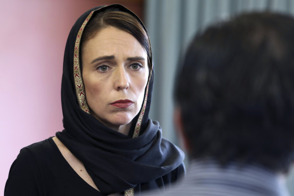 A new movie about the 2019 Christchurch terror attack would centre on the response of NZ Prime Minister Jacinda Ardern (pictured here days after the shooting). 