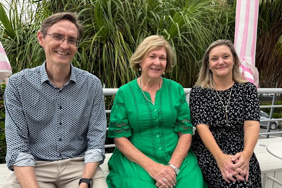 From left to right: Raising Minds chief executive Craig Stanley-Jones, peer facilitation team leader Karen McCann and senior peer facilitator Sonya Farrugia.