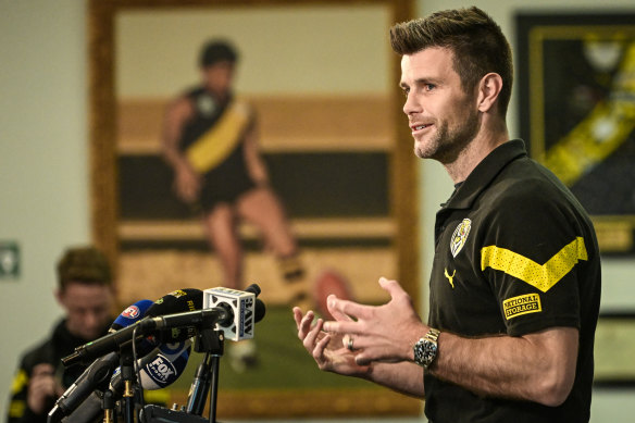 Trent Cotchin on Thursday.