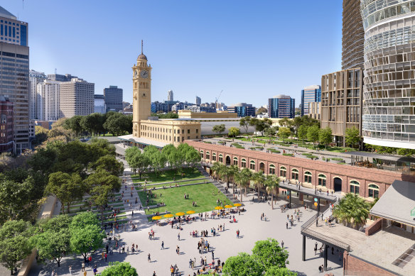 The state government is forging ahead with plans for more development above and around Central Station as part of its Tech Central employment zone from the CBD to South Eveleigh.