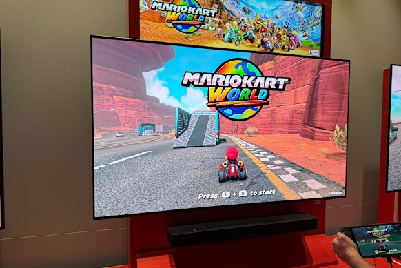 Attached to a TV, the Switch 2 can output in 4K HDR.