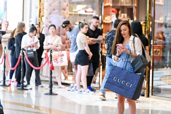 “I could have my Gucci on, I could wear my Louis Vuitton”: Luxury brands are booming despite the downturn in consumer confidence.