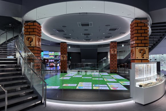 The lower level of the museum is filled with brand new interactive games and exhibits, celebrating products from Nintendo’s past.