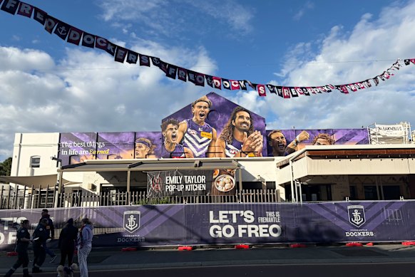The scene in Fremantle.