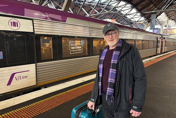 Keith Benning is back on his way home to Broadford, on the Shepparton line.