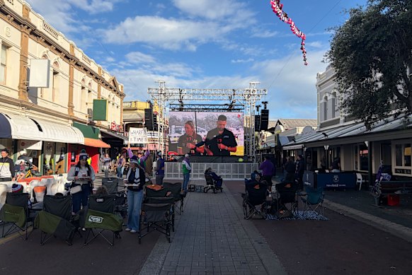 Fans are already heading into Fremantle.