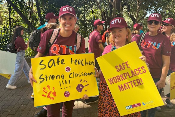 3rd year teachers Amy Robson and Cassie Caterson of Redlands.