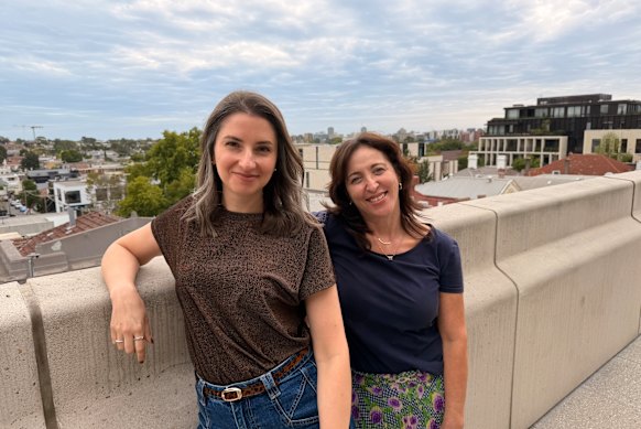 Veronica Rustica (left) and Vikki
Maver: “Neither of us dismisses the other’s instinct.” 