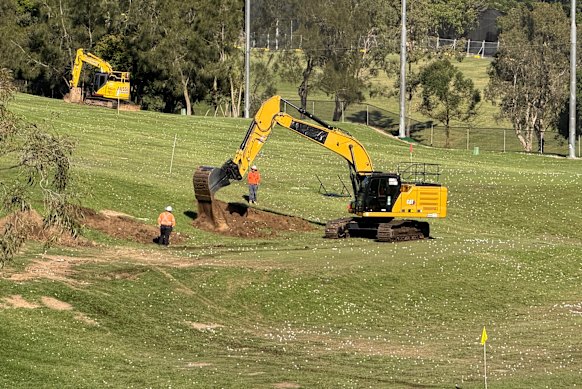 Excavators have started exploratory work on the Victoria Park site.