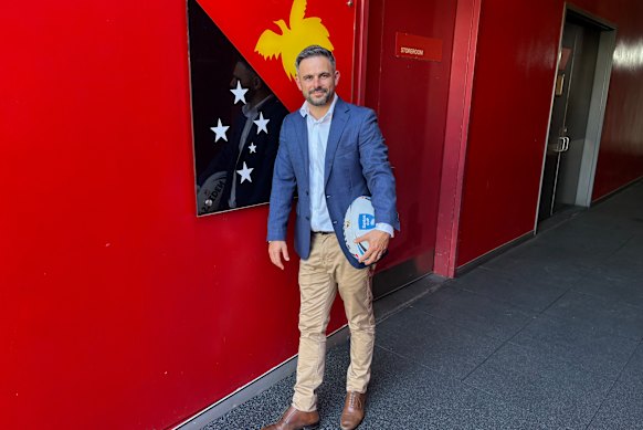 Former Herald sports writer and now PNG Chiefs general manager Michael Chammas in Port Moresby.