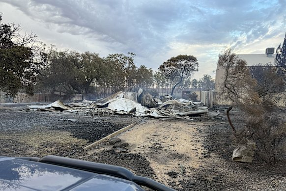 Lachlan Hick lost a property in the Natimuk fire.