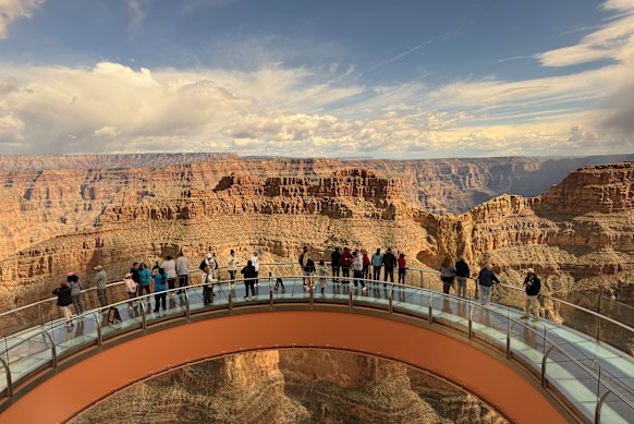 The view from the Skywalk – out and down.