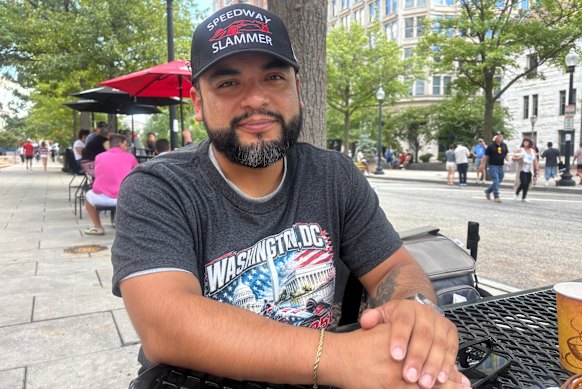 “Lighten up a little bit”: Marlon Cienfuegos from Maryland at the Freedom 250 Grand Prix in Washington.