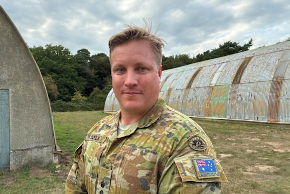 O tenente -coronel Jonathan Ozols, do Exército Australiano, vice -comandante da Operação Interflex no Reino Unido.