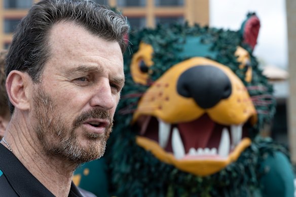 Brendon Gale with the Tassie Devils.