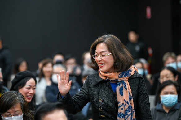 Gladys Liu at the Chisholm candidates forum.