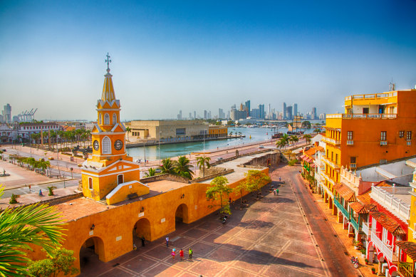 The Clock Tower Gate, Cartagena, Colombia.