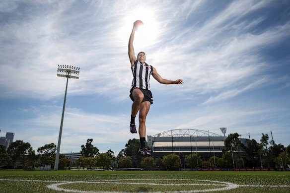 Oscar Steene’s leap has made Collingwood fans roar in 2026