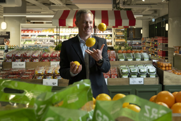 Doug Jones at Locali by Romeo’s, an IGA store, in Sydney’s CBD.