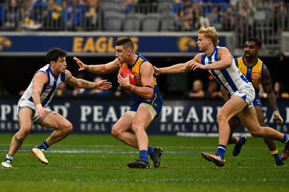 North Melbourne recorded just their second win in 32 matches against the Eagles on the weekend. 
