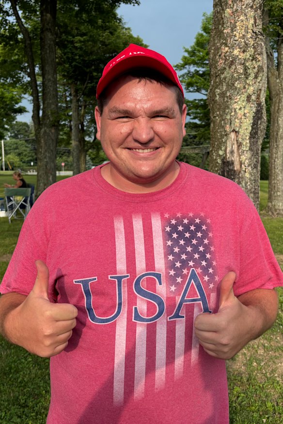 Lucas Taylor says if he could give Donald Trump a grade, it would be at least an A.