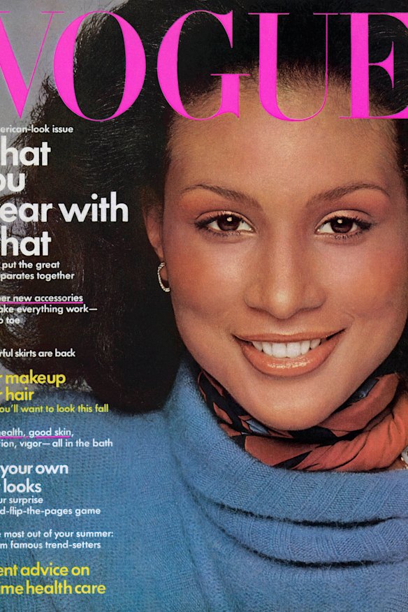 Beverly Johnson on the cover of Vogue in 1974.