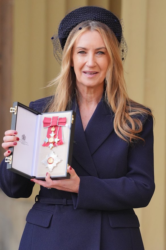 Anya Hindmarch was made a Dame Commander of the British Empire during an investiture ceremony at Buckingham Palace on February 18, 2025.