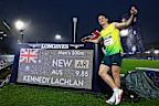 Lachlan Kennedy and his newly minted Australian record.