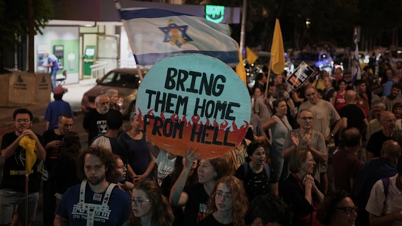 Gaza hostage release live updates: Israelis gather in Tel Aviv as Hamas publishes names of hostages set to be released; Trump travels to Middle East