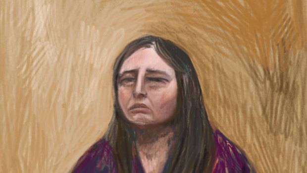 A court sketch of Erin Patterson during her trial.