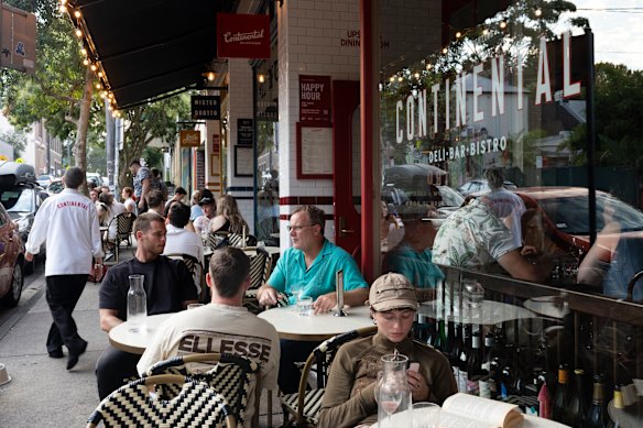 Continental Deli now anchors a strip of neighbouring restaurants.