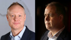 SBS managing director James Taylor (left) and ABC managing director David Anderson (right).