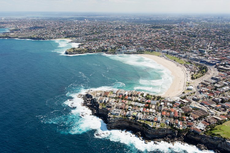 The Bondi to Bronte coastal walk. 