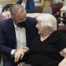 Prime Minister Anthony Albanese meeting aged care residents during the election campaign. 