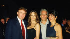 Ghislaine Maxwell with Jeffrey Epstein in 2000.