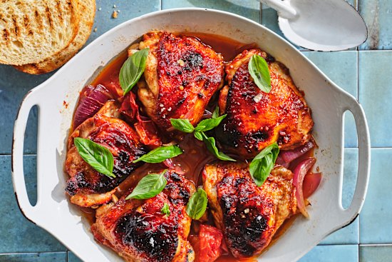 Balsamic chicken cutlets.