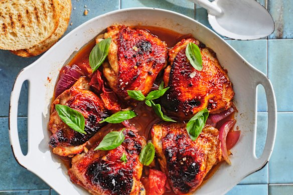 Balsamic chicken cutlets.