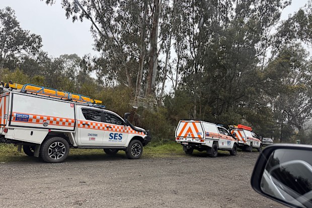 Emergency services are searching for missing Victorian tradie Shane Wilson.