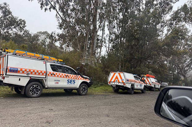 Emergency services are searching for missing Victorian tradie Shane Wilson.