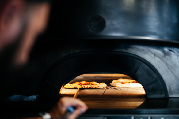 Into the oven.