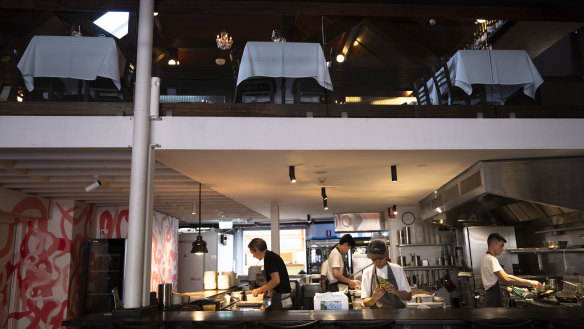 A cross-section of the two venues shows Bistro Grenier above the Odd Culture kitchen.