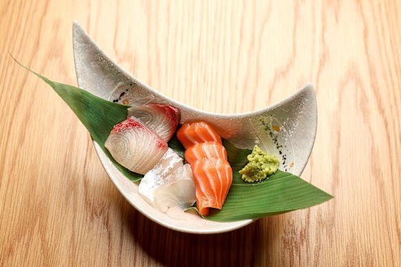 Sashimi is part of a suite of cold dishes, all designed to share.