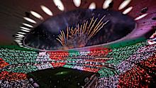Azteca Stadium in full flight.