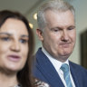 Senator Jacqui Lambie and Minister for Employment and Workplace Relations Tony Burke.