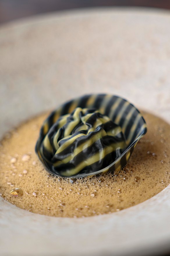 Moreton Bay bug tortellini.