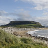 Knocknarea and the beach at Sligo.